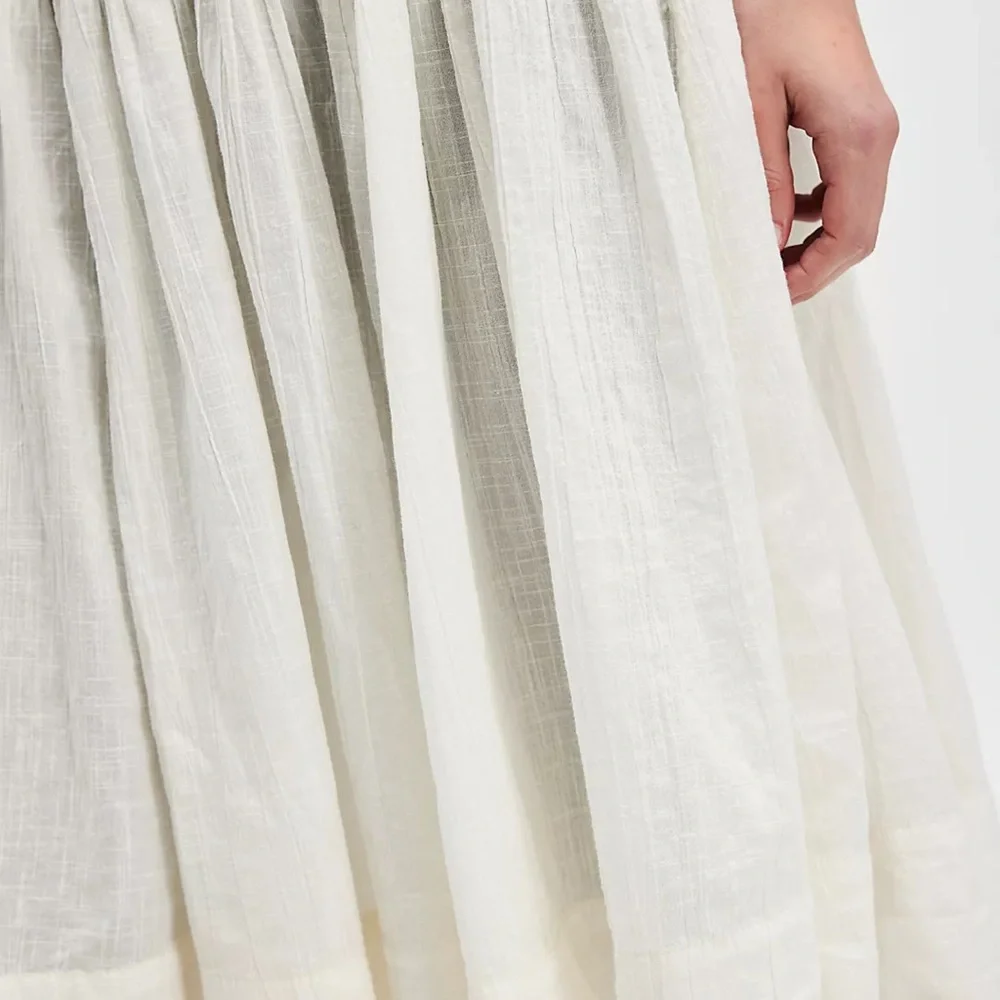 Free People Cream A-Line Skirt - Picture 4 of 9